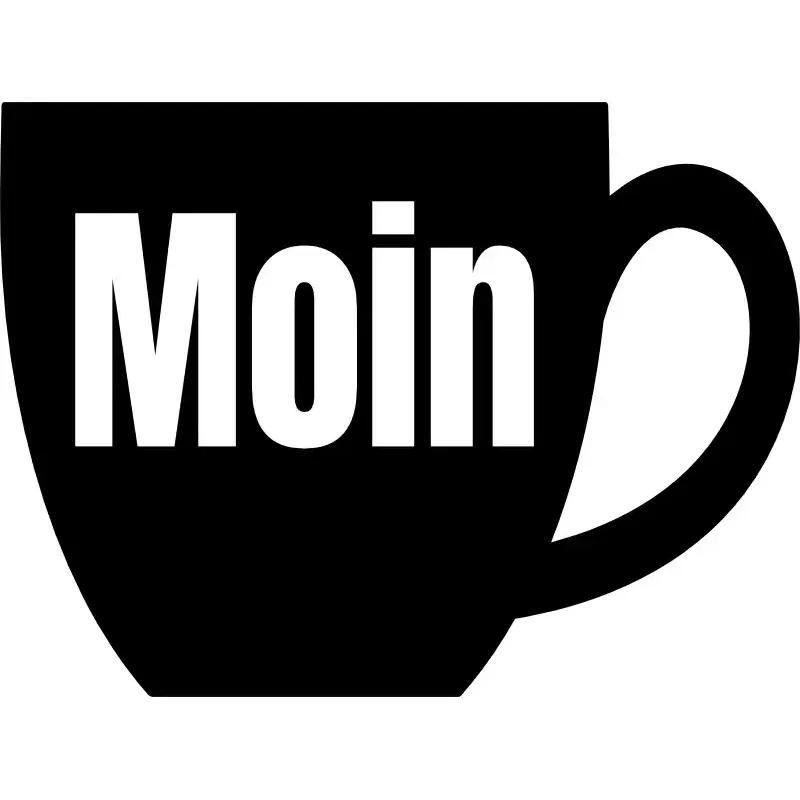 Design: Moin Kaffeetasse - Lustiges Design