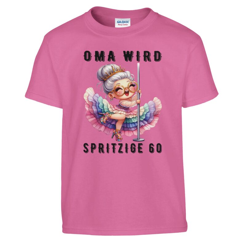 T-Shirt - Oma wird spritzige 60 - Tanzende Oma - Kinder