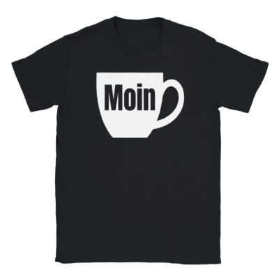 T-Shirt - Moin Kaffeetasse - Lustiges Design - Unisex