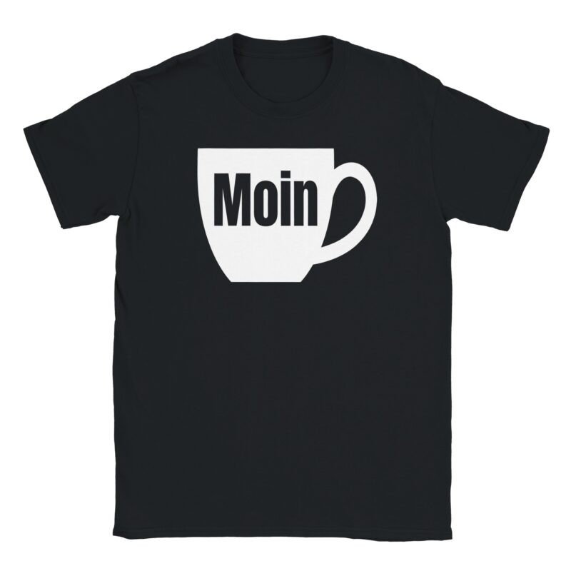 T-Shirt - Moin Kaffeetasse - Lustiges Design - Unisex