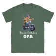 T-Shirt - Happy Birthday Opa - Opa Am Motorrad - Unisex