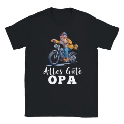 T-Shirt - Alles Gute Opa - Opa am Motorrad - Unisex