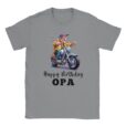 T-Shirt - Happy Birthday Opa - Opa Am Motorrad - Unisex