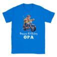 T-Shirt - Happy Birthday Opa - Opa Am Motorrad - Unisex