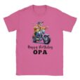 T-Shirt - Happy Birthday Opa - Opa Am Motorrad - Unisex