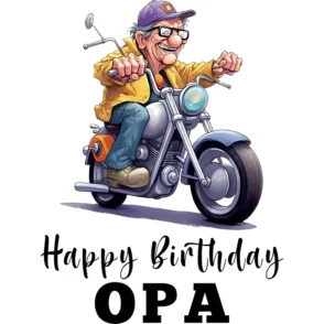 T-Shirt Design: Happy Birthday Opa – Opa Am Motorrad T-Shirt Design: Happy Birthday Opa - Opa Am Motorrad