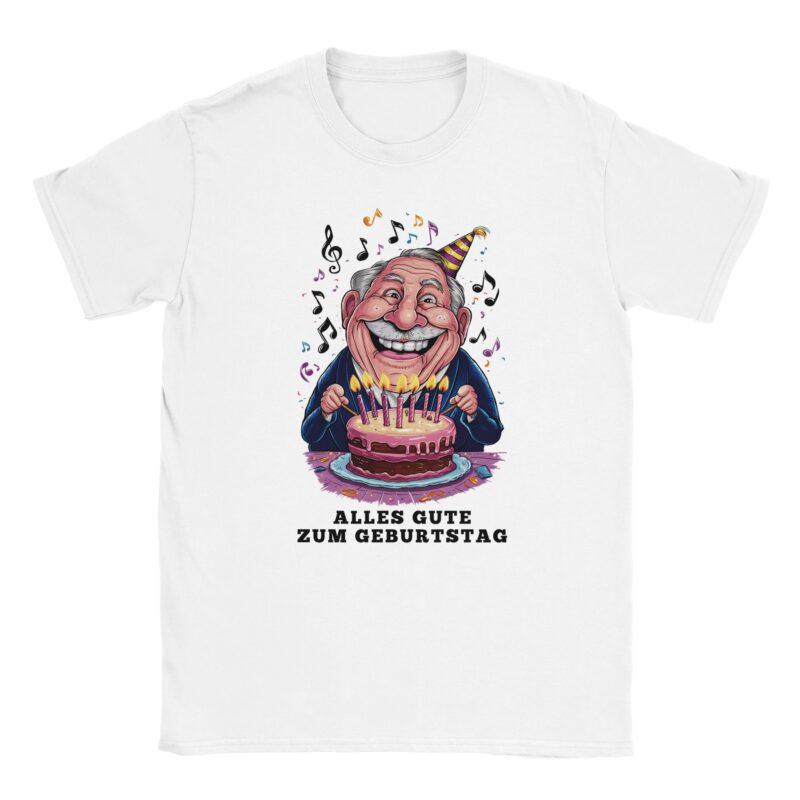 T-Shirt - Alles Gute Opa - Opa mit Torte - Unisex