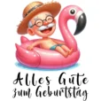 T-Shirt Design: Alles Gute zum Geburtstag - Opa im Schwimmreifen