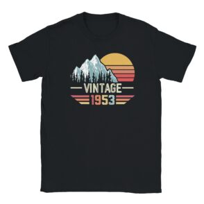 T-Shirt - Vintage 1953 - Sonnenuntergang Grafik - Unisex
