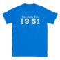 T-Shirt - Das Beste Von 1951 - Jahrgang - Unisex