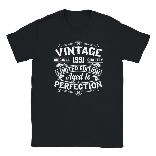 T-Shirt - Vintage 1991 - Jahrgang Grafik - Unisex