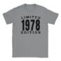 T-Shirt - Limited 1978 Edition - Jahrgang - Unisex