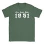 T-Shirt - Das Beste Von 1951 - Jahrgang - Unisex