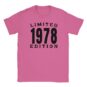 T-Shirt - Limited 1978 Edition - Jahrgang - Unisex