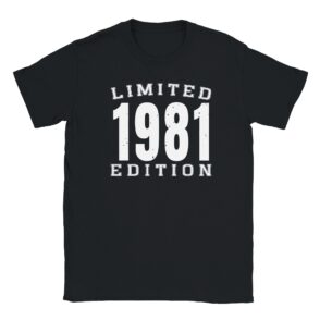 T-Shirt - Limited 1981 Edition - Jahrgang - Unisex
