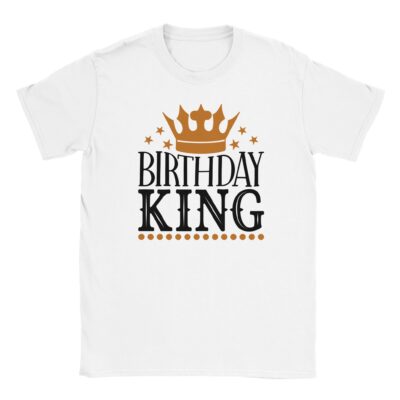 T-Shirt - Birthday King - Krone Design - Unisex