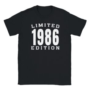 T-Shirt - Limited 1986 Edition - Jahrgang - Unisex