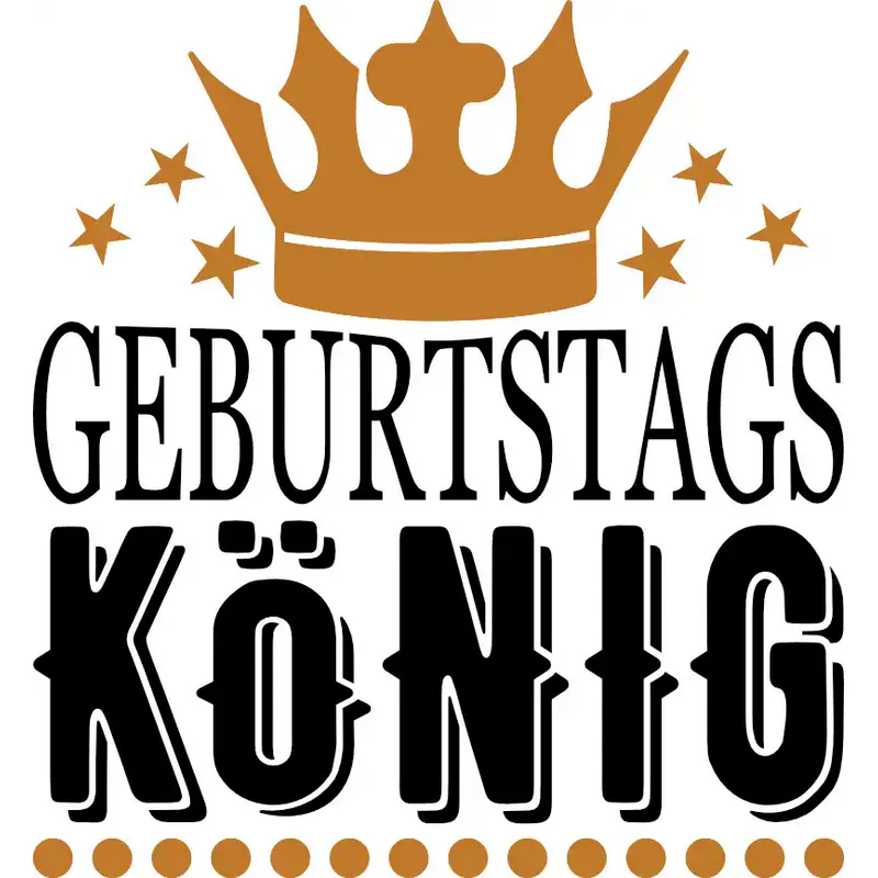 Design: Geburtstags König - Krone Grafik