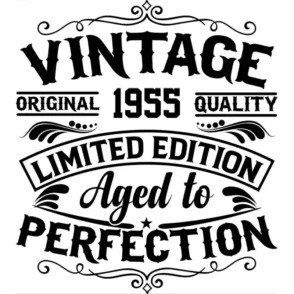 Design: Vintage 1955 - Jahrgang Grafik