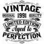 Design: Vintage 1991 - Jahrgang Grafik